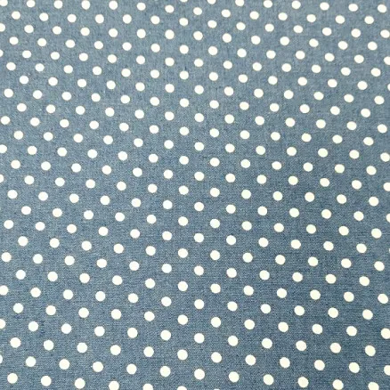 Denim fabric 145cm 40 dots - 50cm