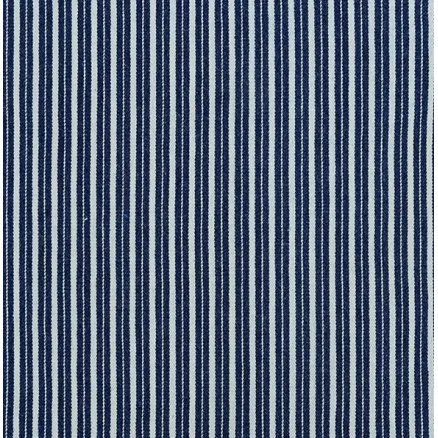 Denim Fabric 145cm 008 Dark Blue Striped - 50cm