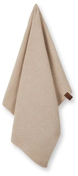 Humdakin knitted tea towel - Light Stone