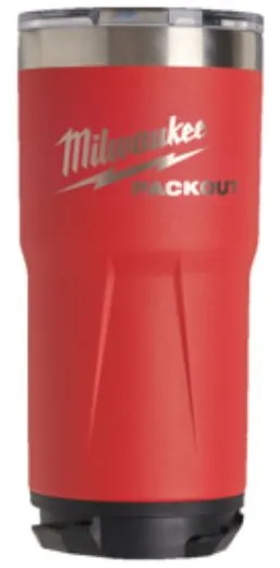 Milwaukee PACKOUT thermal mug 887 ml in red
