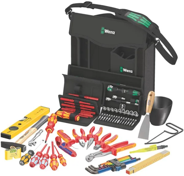 Wera 2go E 1 tool set for electricians, 73-piece